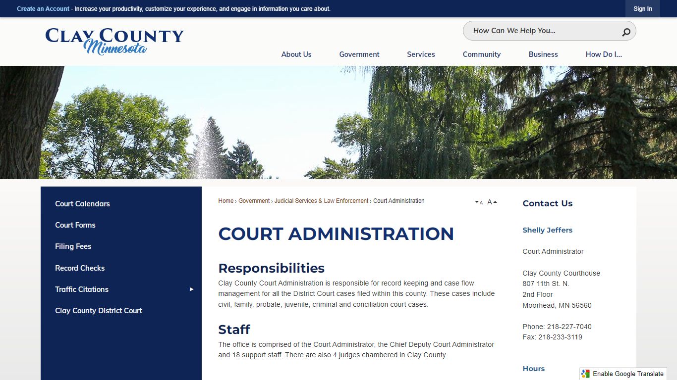 Court Administration | Clay County, MN - Official Website